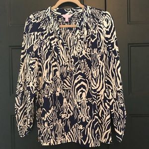 Lilly Pulitzer Silk Elsa Top